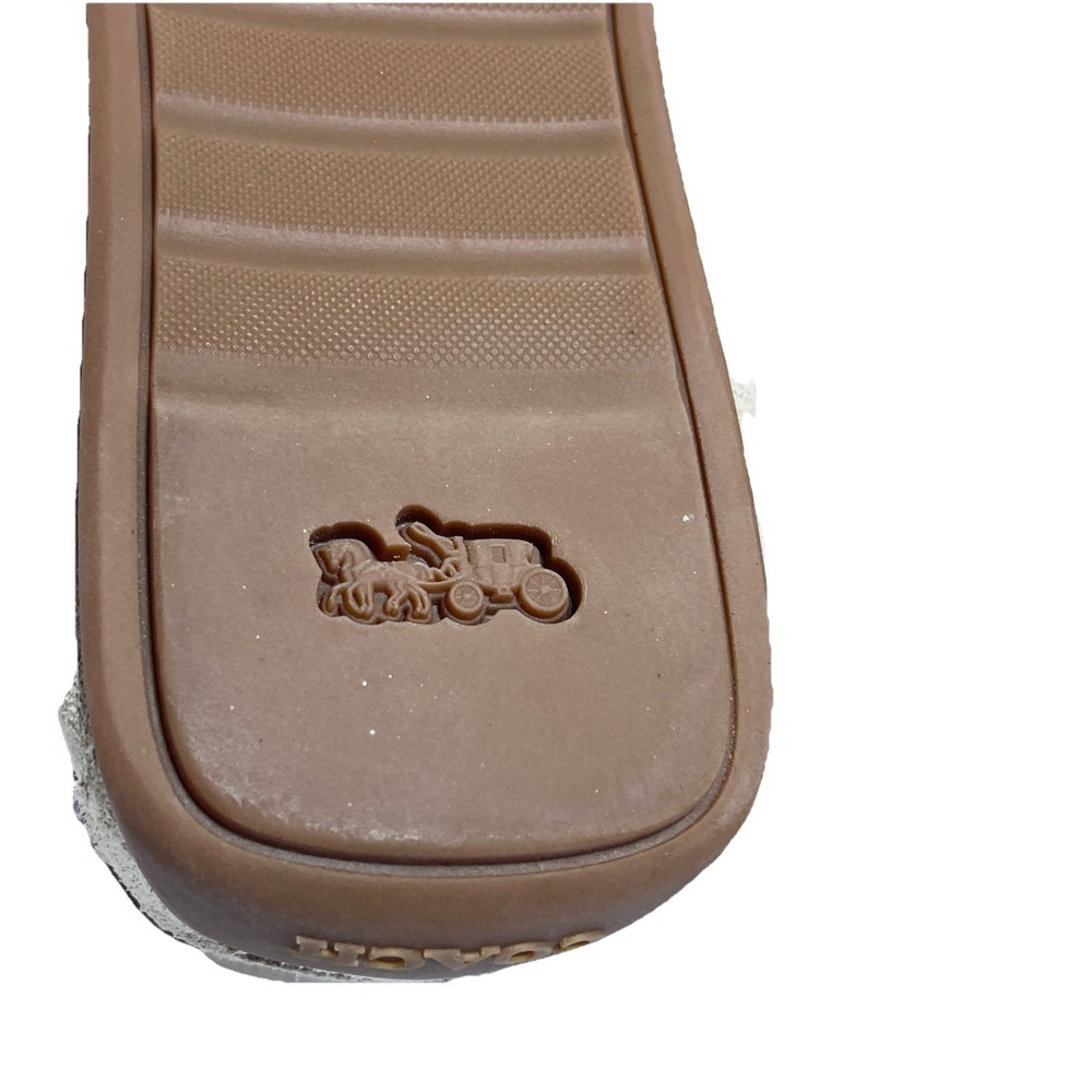 Coach Shearling Slipper Moccasin CC743  Men's Size 9 D Khaki Suede Slip-On NWOT - Picture 11 of 14